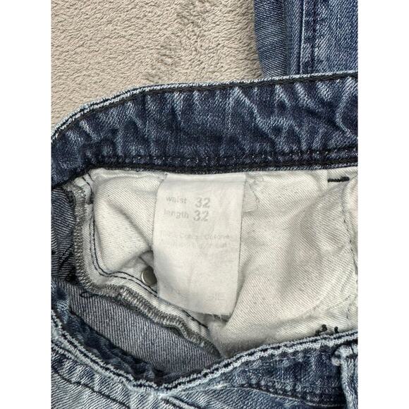 Energie Jeans Bow Mens‎ Blue 32x32 Y2K Denim Straight Faded - Picture 4 of 9